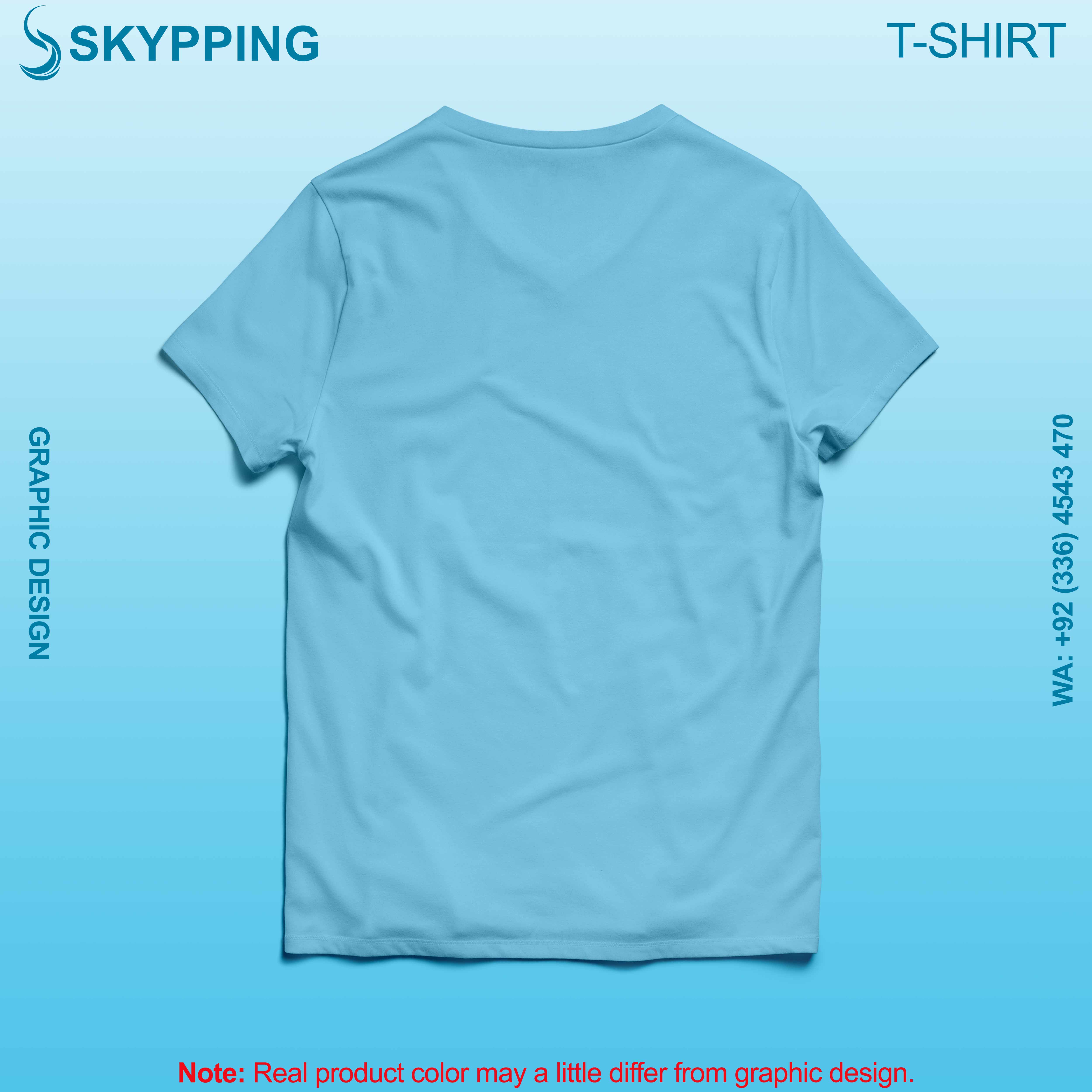 V-Neck Short set-in style sleeve long length t-shirt with shoulder panel for men